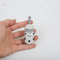 Mignon fil tricoté Mini Crochet bulle Boba lait tasse à thé jouet fait à la main Amigurumi poupée pendentif accessoires avec porte-clés léger