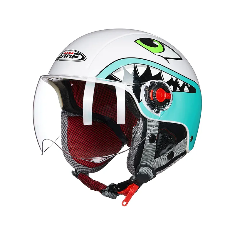 フォーシーズンズユニバーサルカラフルミニキッズモーターサイクルヘルメットオープンフェイス