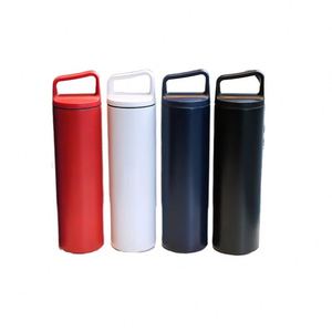 <b>Large</b>-Capacity Outdoor Portable Sealed Wide-Mouth Double Wall Stainless Steel Vacuum Water Tumbler <b>Cup</b> Bottle Flask With Handle - Product Image 1