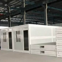 Maison conteneur pliable portable, maison modulaire préfabriquée pour bureau, dortoir, logement