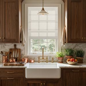 עיצוב בית אלגנטי תריסים רומאיים אלחוטיים אירופאי סִגְנוֹן גודל להתאמה אישית תריסים רומאיים למטבח משרדי - Product Image 6