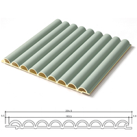 Panneau mural en WPC 168*24*2900mm, design rainuré contemporain avec options de couleur personnalisées