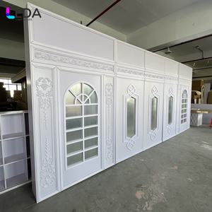 Leda ฉากหลังอะคริลิคสีขาวสวยสง่าทนทานแบบถอดออกได้ตกแต่งผนังสำหรับงานปาร์ตี้ - Product Image 1