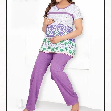 RedRose Premium PURPLE COLOR women sleepwear cotton nighty for ladies sleepwear