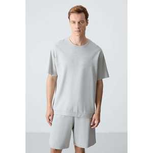 Conjunto de Pantalones Cortos Oversize para Hombre Stone Cotton, 100% Algodón, Corte Básico 85257 - Product Image 2