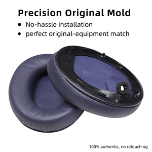 Almohadillas de repuesto para <span class=keywords><strong>Sony</strong></span>, cojines de piel de cordero suave con espuma de aislamiento de ruido, accesorios para auriculares - Product Image 4