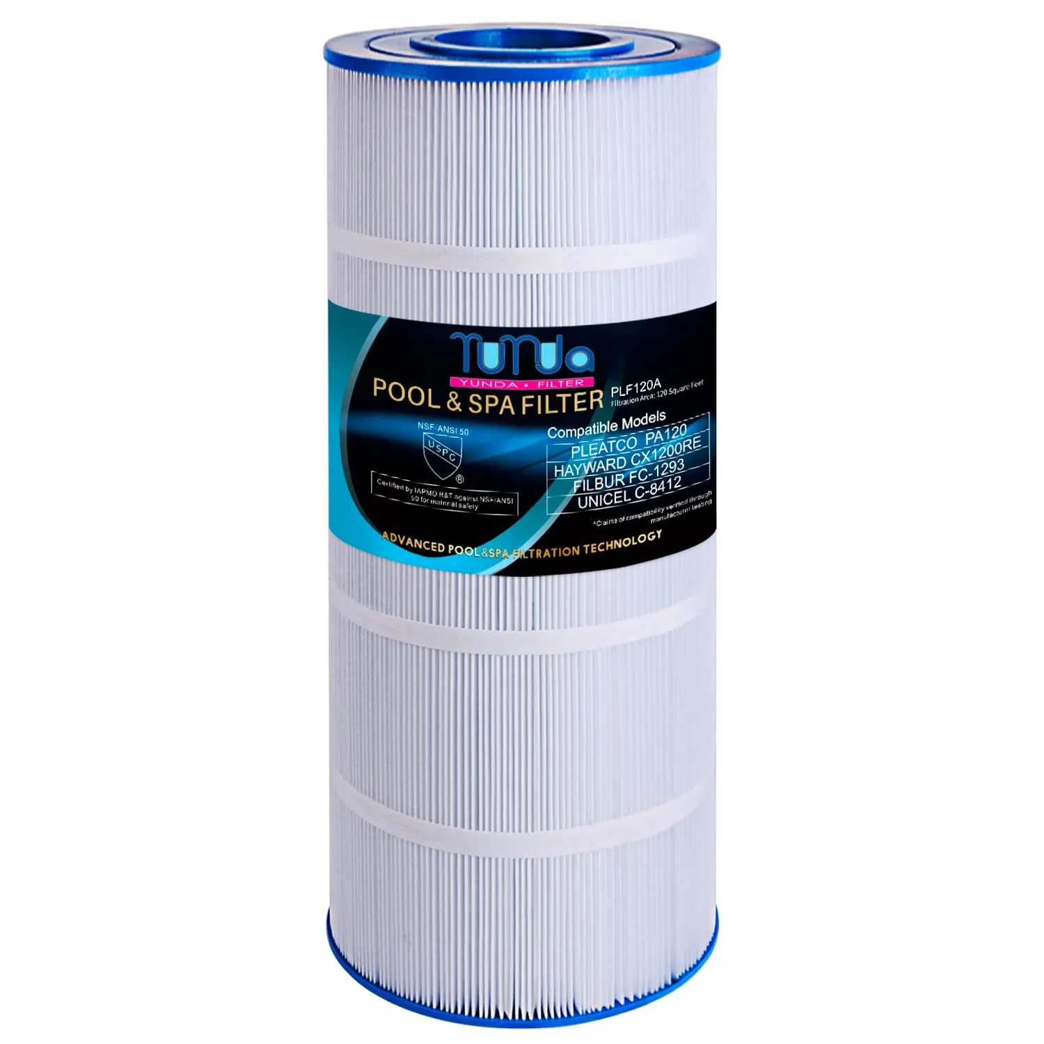 120 square feet swimming and spa pool cartridge filter pool spa filter cartridge polyester pool spa replacement cartridge filter