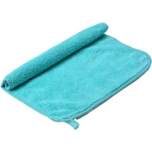 Elegant velvet touch microfiber make up remover face towel set for bathroom