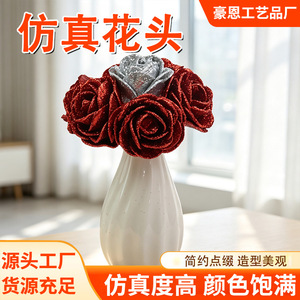 ดอกกุหลาบประดิษฐ์สีแดง แพ็ค 25 ดอก โฟมสไตล์มินิมอล ตกแต่งบ้าน - Product Image 4