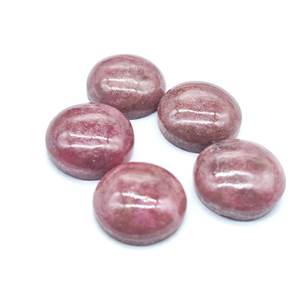 Rodonita cabujón de corte redondo de 13mm para ajuste de joyería - Product Image 4