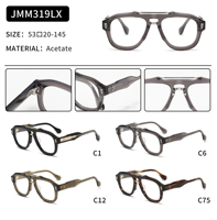 Nouvelle Arrivée MKjmm319lx – Montures de Lunettes Carrées en Acétate Pur, Personnalisables avec Logo, pour Tous Types de Visages, avec Branches à Charnières – Fabrication Usine, Unisexe et Tendance