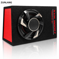 Subwoofer para Auto con Amplificador Integrado de 12 Pulgadas, Altavoces para Auto con 350W RMS, Caja de Subwoofer Activo para Auto