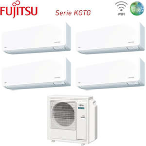 Climatiseur Fujitsu Quadri Split Inverter KG AIRSTAGE series 7 + 9 + 12 + 12 avec AOEG30KBTA4 R-32 Wi-Fi intégré 7000 + 9000 + 1200 - Product Image 3