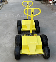 Chariot à roulettes portable SHINEWELL à 4 roues pour machines gonflables, châteaux gonflables et toboggans aquatiques