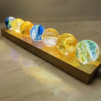 Boule de cristal étoilée 3D en verre à LED, lumière colorée pour la décoration intérieure – Meilleure vente