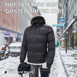 <b>Waterproof</b> Hooded Puffer <b>Jacket</b> Quilted <b>Padded</b> Winter Streetwear OEM Manufacturer - Product Image 2