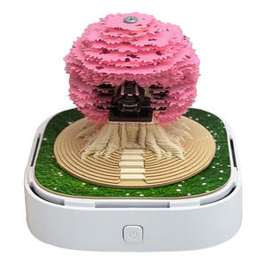 Tùy Chỉnh Thấp Moq Xé Đa Chức Năng Tiền Cây 3D Lịch <span class=keywords><strong>Memo</strong></span> <span class=keywords><strong>Pad</strong></span> 2026 DIY Giấy Khắc Với Rõ Ràng Acrylic Chủ - Product Image 1