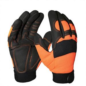 Gants de travail en cuir robustes Alpine Industries, résistants aux coupures et aux chocs/antistatiques, pour la construction et la conduite - Product Image 1