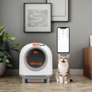 OEM Tuya Gesteuerte Intelligente Selbstreinigende Katzentoilette, Einfach zu Reinigen, Rund, 80L+8L Großes Fassungsvermögen, Automatisches Elektrisches Kunststoffmodell MSP-04 - Product Image 5