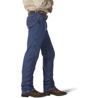 Venta al por mayor de jeans de mezclilla para hombre, corte recto, cintura media, lavado de color, temporada de primavera, ecológicos, casuales, elásticos, con estampado.