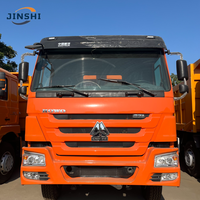 Camion benne basculante diesel d'occasion SINOTRUK HOWO 8X4 12 roues Euro 2 351-450HP 10-15T 1000-1500Nm Moteur Weichai Caméra arrière Exploitation minière