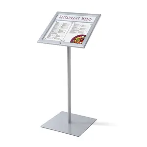 Metalen Menu Poster Stand Billboard Display Teken Houders Voor Restaurant