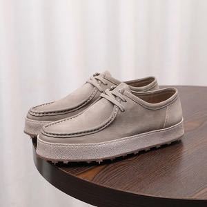 Elegantes y Versátiles Zapatos Casuales de Cuero Vacuno Genuino para Hombre, Mocasines con Suela Gruesa y Elevada - Product Image 3