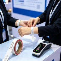 Bracelet RFID personnalisé pour événements avec options en papier PP ou PVC pour parcs aquatiques, concerts, accès aux hôtels et paiement