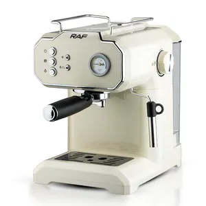 Rad 2024 mesin kopi otomatis, pembuat kopi Espresso komersial fungsi anti-tetes 1,8 l 850W