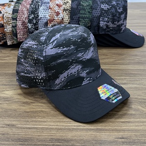 Custom Logo Golf <b>Cap</b> Factory OEM ODM Private Label 5-Panel Waterproof Dark <b>Camo</b> Snapback Hat Perforated Breathable for Brands - Product Image 4