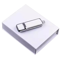 Flash Drive USB 3.0 Kulit PU 128GB Berkualitas Tinggi Baru dengan Enkripsi dan Garansi 1 Tahun