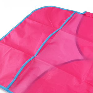 Tablier pour enfant en nylon imperméable et durable, manches longues, rose, pour <span class=keywords><strong>manger</strong></span>, anti-salissure, lavable, portable, doux - Product Image 4