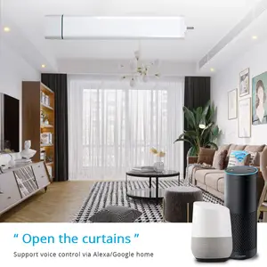Zemismart Tuya WiFi Smart Electric Curtain Motor Motorized Curtains Motor With Track Work For Alexa Google Smart Home Products