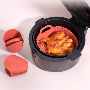 Nuevo Revestimiento de <span class=keywords><strong>Silicona</strong></span> Cuadrado de 7.87 Pulgadas para Freidora de Aire, Reutilizable, Olla de <span class=keywords><strong>Silicona</strong></span> para Freidora de Aire para Hornear en la Cocina - Product Image 5