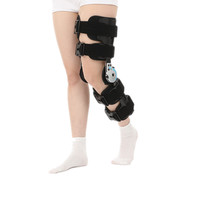 Attelle de genou orthopédique articulée réglable pour fracture, orthèse post-opératoire avec contrôle de l'amplitude de mouvement (ROM), attelle médicale pour genou