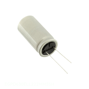 Condensador de Canal de Fabricante, Aluminio, 2200uF, 20%, 63V, Radial, EGPD630ELL222MM35H, de Orificio Pasante, 2200 uF - Product Image 1