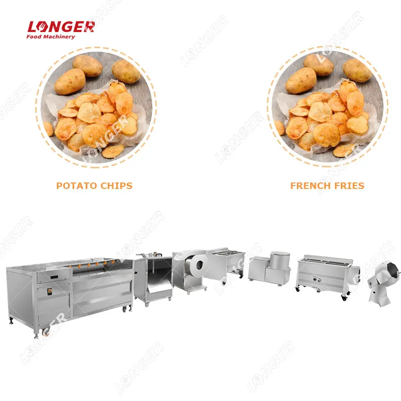 기계를 만드는 공장 가격 소규모 감자 튀김 언 감자 조각 생산 라인 고구마 칩