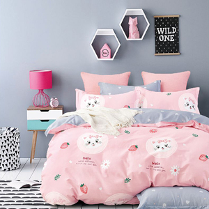 Bán Buôn Được Trang Bị Hoặc Phẳng Tấm Ga Trải Giường 100% Cotton Dệt Nhà Tùy Chỉnh <span class=keywords><strong>3d</strong></span> In Bộ Đồ Giường Bộ - Product Image 6