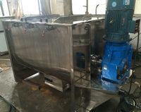 Nouveau mélangeur horizontal de poudre sèche à chauffage par eau, personnalisé par le fabricant, en acier SUS316, puissance 4kW, pour produits chimiques et transformation alimentaire XT