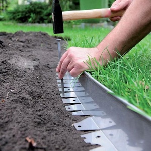 JNZ Bordures de <span class=keywords><strong>jardin</strong></span> en métal de <span class=keywords><strong>conception</strong></span> moderne, à picots, haute densité, pour maisons et hôtels, idéales pour gazon artificiel - Product Image 1