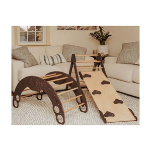 Montessori 2-năm-tuổi biến đổi leo núi Tam giác thiết lập bằng gỗ trong nhà sân chơi nhà phòng tập thể dục trẻ em phòng ngủ ăn uống bằng gỗ bé phòng tập thể dục - Product Image 1