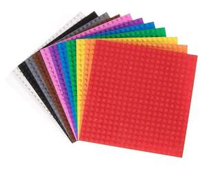 Bloques de Construcción Educativos Creativos DIY STEM Apilables, Juguetes Compatibles con Figuras, Placa Base de Puntos, Bloques de Construcción, Placa Base - Product Image 1