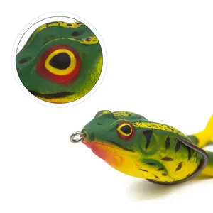 XINV高品质生产塑料软青蛙螺旋桨雷霆青蛙诱饵钓鱼批发供应商华珀诱饵