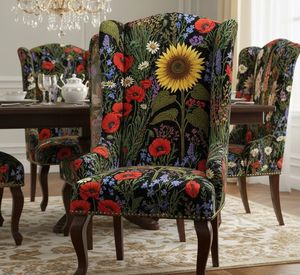 Tela de tapicería de alta calidad con estampado de girasoles de inspiración vintage, por yarda, tela decorativa con diseño de flores para muebles. - Product Image 5