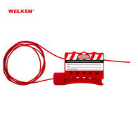 Serrures de verrouillage Serrures en plastique Verrouillage de l'industrie Verrouillage de câble Isolation de câble de 1.8m