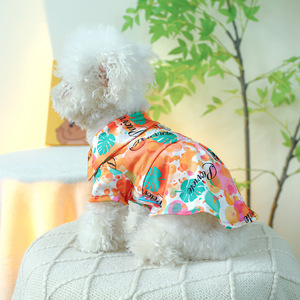 Ropa para perros y gatos Pet Circle, camisa floral colorida fina de Primavera/Verano, camisa de burbujas colorida para perros de raza pequeña y mediana - Product Image 4