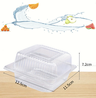 Emballage en blister transparent en PET, conteneur alimentaire de qualité alimentaire pour fruits, légumes, laitue avec impression en relief