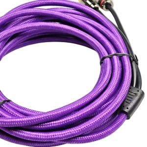 RCA 1 Male to 2 Female Y Splitter Adapter Cable with PVC Sheath Braided Shielding, used for speakers and <b>car</b> audio <b>amplifiers</b> - Product Image 6