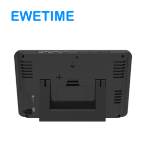 Station météo extérieure professionnelle DCF Radio horloge enregistreur de température intérieure <span class=keywords><strong>pluviomètre</strong></span> couleur affichage Max Min plastique ODM - Product Image 4