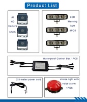 Sistema de Seguridad para Montacargas de Grado Industrial, Cámara de Detección de Peatones con IA + Alarma Láser Anticollisión con Voz, Clasificación IP65, Carcasa Fundida a Presión SG